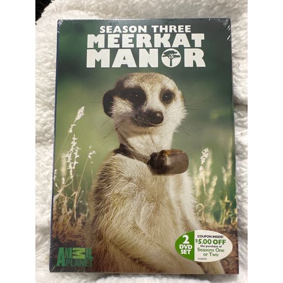 Meerkat Manor 3 DVD set, The story begins, Season two & 3 .Brand new sealed NWT - Picture 5 of 10